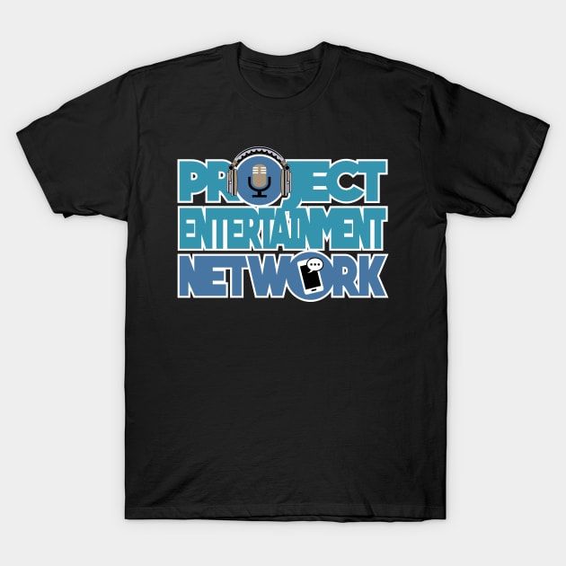 Project Entertainment Network Blue Logo T-Shirt by Project Entertainment Network